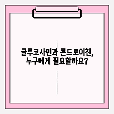 관절 건강을 위한 선택, 글루코사민과 콘드로이친 영양제| 효능과 주의사항 | 관절 건강, 영양제, 건강 정보