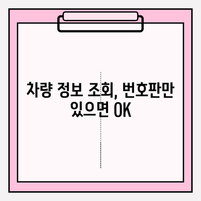 차량 번호로 소유자 찾는 방법| 가장 쉬운 길잡이 | 자동차 소유주 확인, 차량 정보 조회, 번호판 조회