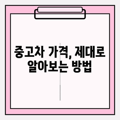 차량 번호로 시세 조회, 정확도 높이는 방법 | 중고차 시세, 자동차 가격, 온라인 조회