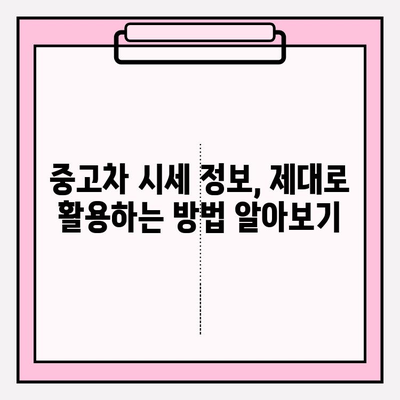 차량번호로 시세 확인, 정확도는 얼마나? | 중고차 시세 조회, 자동차 가격 알아보기