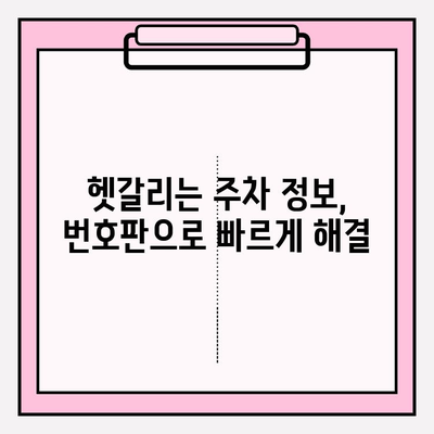 번호판 입력만으로 주차 정보를 빠르게 확인하는 방법 | 주차 정보 조회, 주차 요금, 주차장 위치, 주차 앱