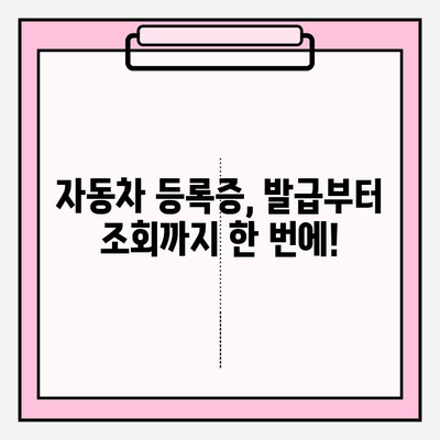 자동차 증명서 발급 & 조회, 한 번에 해결하세요! | 자동차 등록증, 자동차세, 자동차 보험