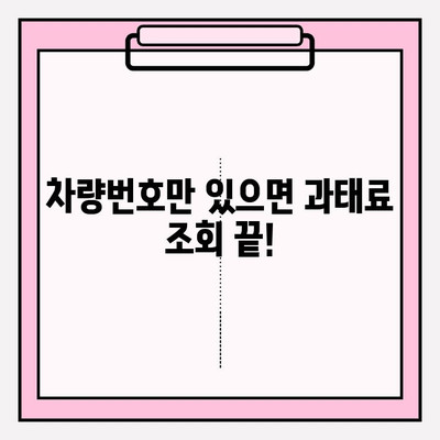 차량번호로 과태료 조회, 이렇게 쉽게! | 과태료 조회, 간편 조회, 차량번호