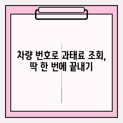 차량 번호로 과태료 간편 조회 | 과태료 조회, 벌금, 위반 사항, 조회 방법