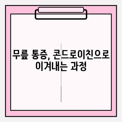 무릎 통증, 콘드로이친으로 이겨내세요! | 무릎 통증 극복, 효과적인 콘드로이친 과정, 관절 건강