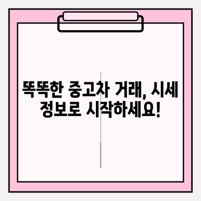 차량 시세 정확히 알아보기| 믿을 수 있는 조회 방법 5가지 | 중고차 가격, 시세 확인, 자동차 가격 비교