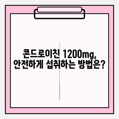 콘드로이친 1200mg 함유 관절 영양제 추천| 효과적인 제품 비교분석 | 관절 건강, 연골, 통증 완화