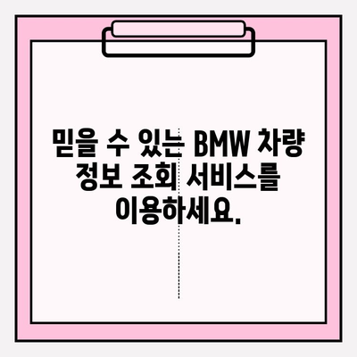 BMW 차량 정보, 차대번호로 한 번에 확인하세요! | 차량 정보 조회, 차량 이력, BMW 차량 정보