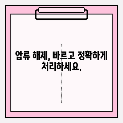 자동차 압류 해제, 번호판으로 간편하게 확인하세요 | 압류 정보 조회, 해제 절차, 필요 서류