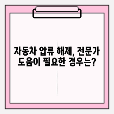 자동차 압류 조회부터 해제까지, 완벽 가이드 | 자동차 압류, 압류 해제, 조회 방법, 절차, 서류