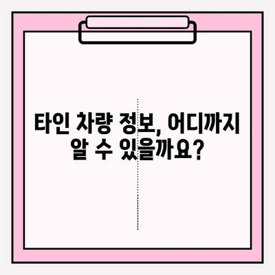 차량번호로 차주 조회| 타인 차량 이력 조사 방법 | 개인정보보호, 법적 제한, 주의사항