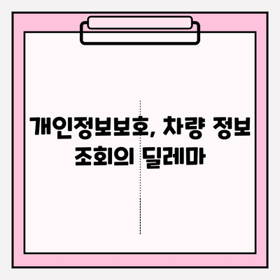 차량번호로 차주 조회| 타인 차량 이력 조사 방법 | 개인정보보호, 법적 제한, 주의사항