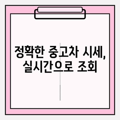 차량번호로 시세 정확히 알아보는 방법|  실시간 조회 가이드 | 중고차 시세, 차량 정보, 정확도 비교