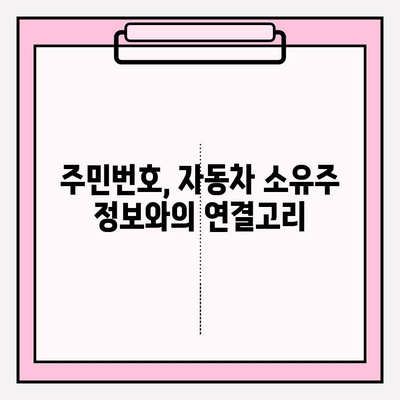 자동차 번호판으로 소유자 정보 조회 가능할까요? | 주민번호, 개인정보보호, 법률 정보