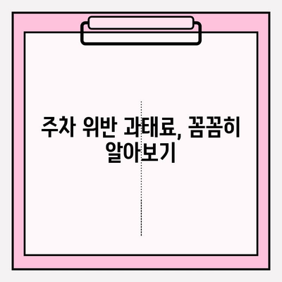 차량 과태료, 간편하고 빠르게 확인하는 방법 | 과태료 조회, 벌금, 납부, 조회 방법, 주차 위반, 교통 법규