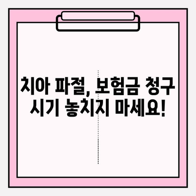 치아 파절 실비 보험금 청구, 놓치지 말아야 할 주의 사항 5가지 | 실비 보험, 치아 보험, 보험금 청구