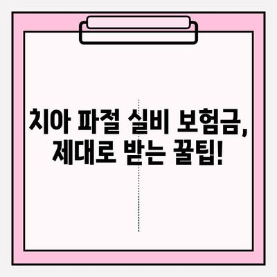 치아 파절 실비 보험금 청구, 놓치지 말아야 할 주의 사항 5가지 | 실비 보험, 치아 보험, 보험금 청구