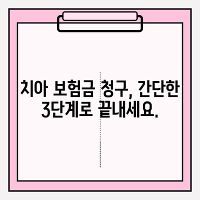 치아 보험금 청구 완벽 가이드 | 치아 보험, 보험금 청구 절차, 서류 준비