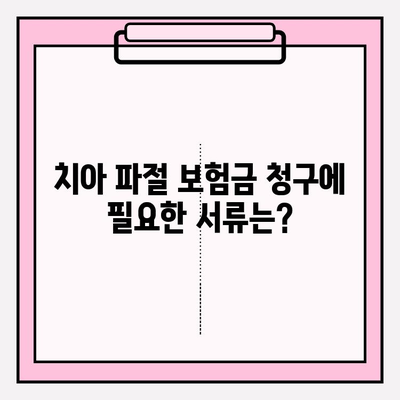 치아 파절, 보험금 실비 청구부터 완벽 가이드 | 치아 파절 보험, 실비 청구 절차, 서류, 주의사항