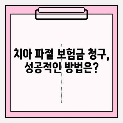 치아 파절, 보험금 실비 청구부터 완벽 가이드 | 치아 파절 보험, 실비 청구 절차, 서류, 주의사항