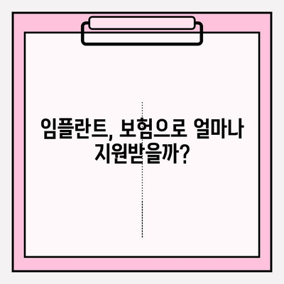 임플란트 보험금, 얼마나 받을 수 있을까요? | 치과 보험금 정보| 임플란트와 보험금 청구, 보험금 청구 가이드