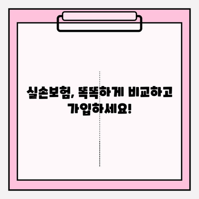 실손보험 가입 전 필수! 비교사이트 활용, 나에게 딱 맞는 보장 찾기 | 실손보험 비교, 보험료 비교, 보장 분석, 가입 가이드