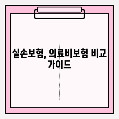 실손보험 가입, 의료비보험 비교는 필수! 내게 맞는 보험 찾는 꿀팁 | 실손보험, 의료비보험, 보험 비교, 가입 가이드