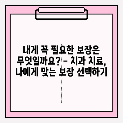 치과보험 가입 전 꼭 확인해야 할 적용 범위 | 치과 치료, 보장 범위, 보험료