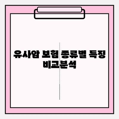 유사암 보험 가입, 종류별 특징 비교분석 & 안전한 가입 가이드 | 유사암, 보험, 가입, 비교, 분석, 가이드