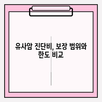 유사암 진단비 보장, 꼼꼼히 따져보세요! | 보험 가입 가이드, 중요 고려 사항, 추천 상품 비교