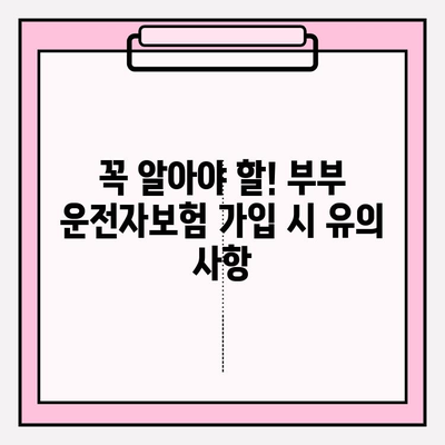 부부운전자보험 가입 완벽 가이드| 유의 사항, 혜택, 추천 보험사 비교 | 자동차보험, 부부보험, 운전자보험