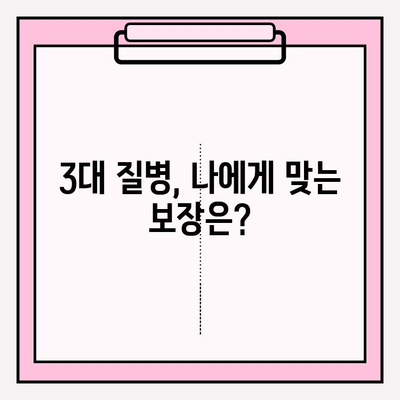 3대 질병보험 가입 전 꼭 알아야 할 필수 정보| 철저한 이해와 현명한 대비 | 보장 분석, 비교, 가입 팁