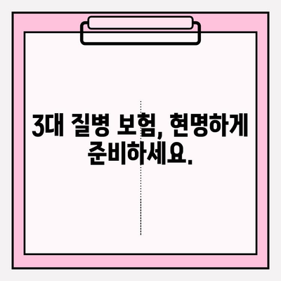 3대 질병보험 가입 전 꼭 알아야 할 필수 정보| 철저한 이해와 현명한 대비 | 보장 분석, 비교, 가입 팁