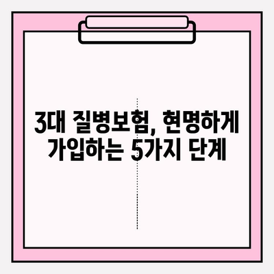 3대 질병보험, 제대로 따져보고 현명하게 가입하기 | 보장 분석, 비교 가이드, 주의사항