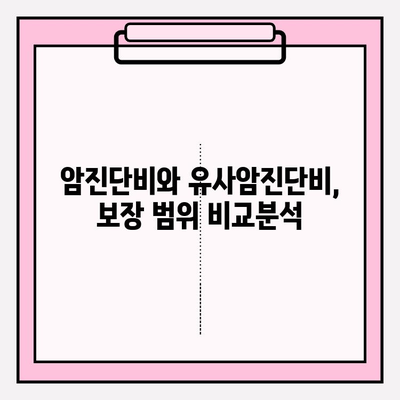 유사암진단비 보험 vs 암진단비 보험| 나에게 맞는 보장은? | 보험 가입 가이드, 비교 분석, 추천