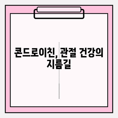 콘드로이친 섭취의 놀라운 효과| 관절 건강을 위한 최고의 선택 | 관절 통증, 연골 건강, 건강 기능성 식품, 건강 정보