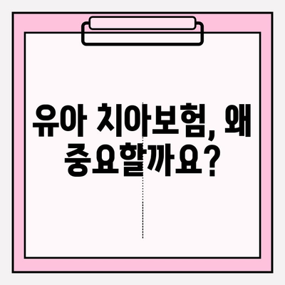 유아 치아보험 보장 꼼꼼히 따져보기| 가입 전 꼭 알아야 할 필수 정보 | 유아 보험, 치아 보험, 보장 분석, 가입 가이드