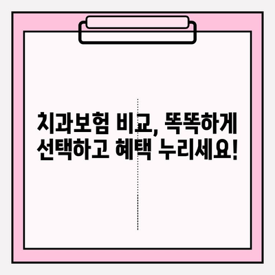 치과보험 비교, 웹사이트 활용으로 더 똑똑하게! | 치과보험, 비교사이트, 추천