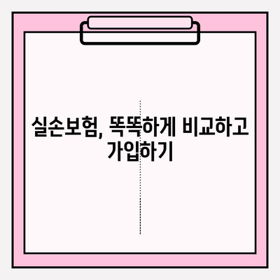 실손의료비보험 가입 전 꼼꼼히 비교하기| 나에게 딱 맞는 실손보험 찾는 방법 | 실손보험 비교, 보장 분석, 가입 팁