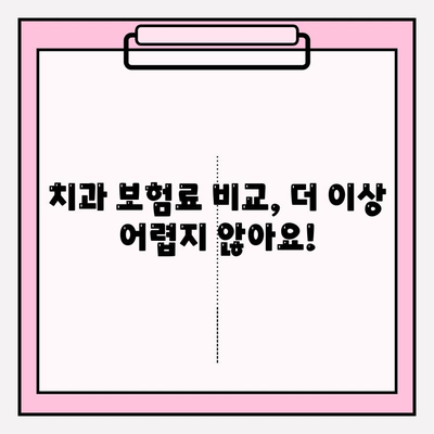 치과보험료 비교, 이제는 똑똑하게! 보험비교 사이트 활용 가이드 | 치과보험, 보험료 비교, 추천 사이트