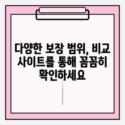 의료실비 보험 가입, 비교 사이트 활용으로 최적의 보장 찾기 | 보험료 비교, 가격 확인, 추천 사이트