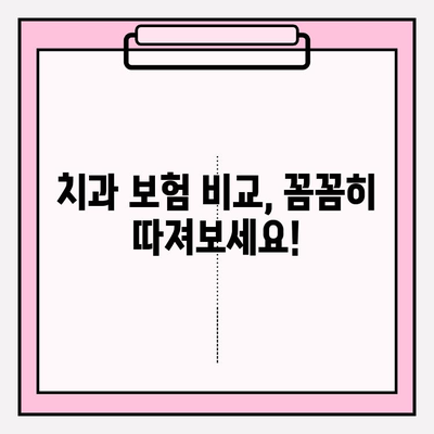 치과 보험 비교, 이제 쉽게! | 치과 보험 비교 사이트 활용 가이드