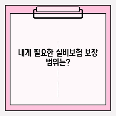 실비보험 가입, 딱 맞는 금액과 나이 알아보기 | 보장 범위, 견적 비교, 주의 사항