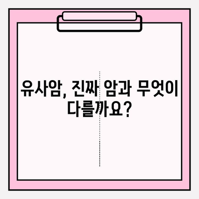 유사암 진단비 보험 완벽 가이드 | 유사암, 진단비, 보험, 보장, 비교, 가입