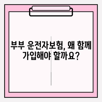 부부운전자보험 꼼꼼히 따져보고 가입하기| 필수 체크리스트 & 추천 보험사 비교 | 운전자보험, 부부보험, 자동차보험