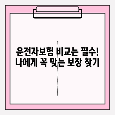 부부 운전자보험 가이드| 꼼꼼한 비교로 최적의 보장 찾기 | 운전자보험 추천, 부부 보험, 보험료 비교