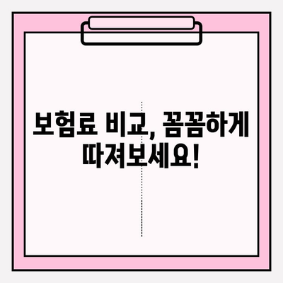 의료 실비 보험 비교 가이드| 나에게 딱 맞는 보장 찾기 | 보험료 비교, 보장 분석, 추천