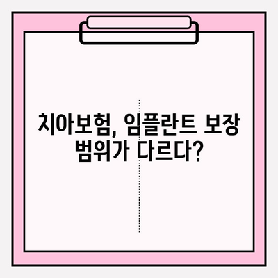 임플란트 보장 꼼꼼히 따져보고 가입하세요! | 치아보험 임플란트 보장 범위 철저 조사 후 가입