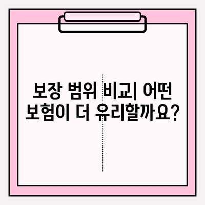 후유 장애 보험 vs 질병 후유 장해 보험| 나에게 맞는 보장은? | 보험 비교 가이드, 가입 전 확인 사항, 보장 범위 비교