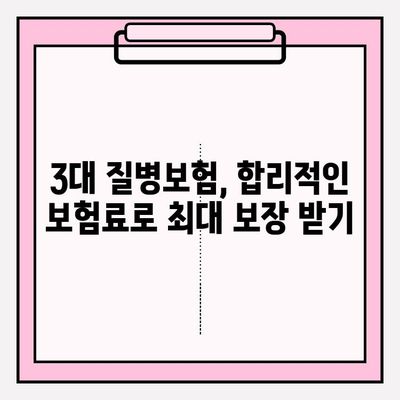 3대 질병보험 가입으로 든든한 보장 설계하기 | 보험 가입 전 알아야 할 필수 정보, 맞춤형 보장 설계 팁